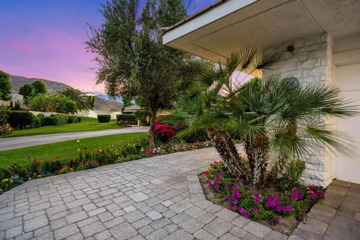 Front entry at twilight