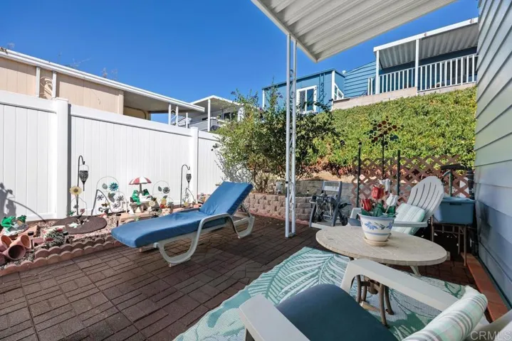Landcaped Covered Patio Area