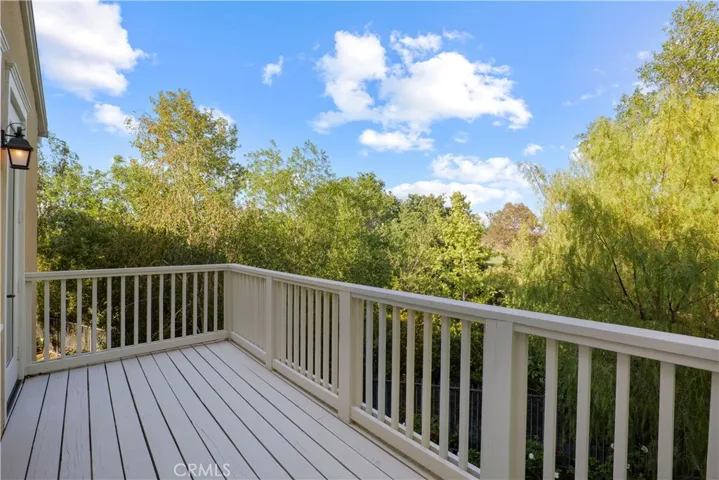 Balcony off master with view