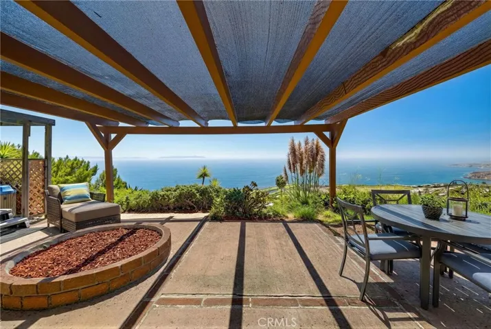 Huge Catalina View under pergola. Furniture Digitally Added