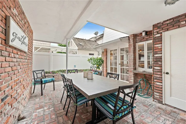 Back patio for front house