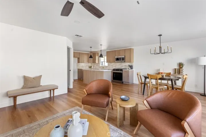 Open concept floor plan
