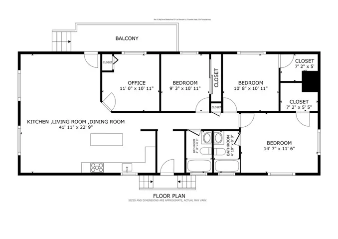 Floor plan for the property