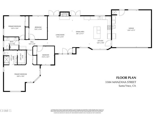 Floor Plan 3384 Manzana