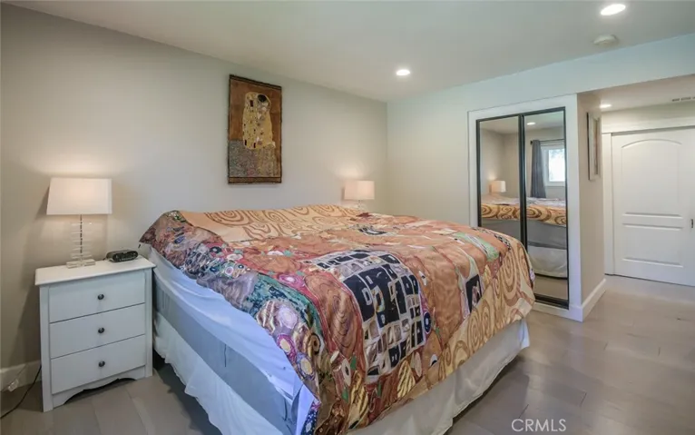 Master bedroom into bath