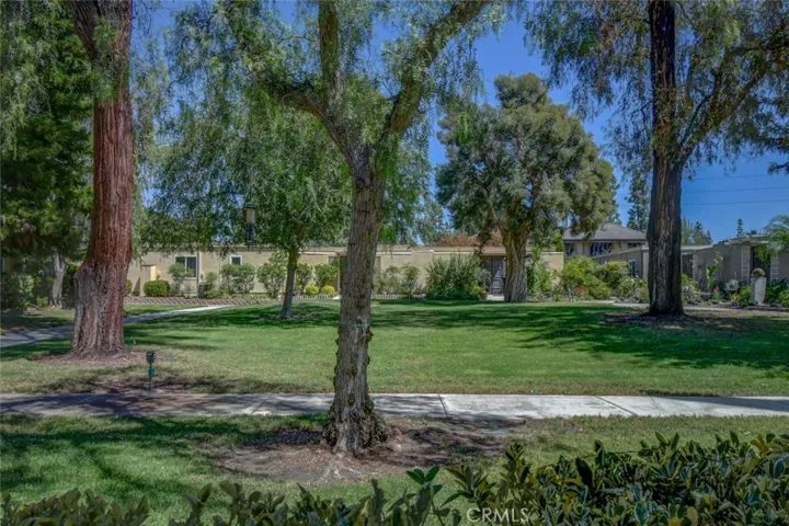 Exterior shot showing the ample green belt views
