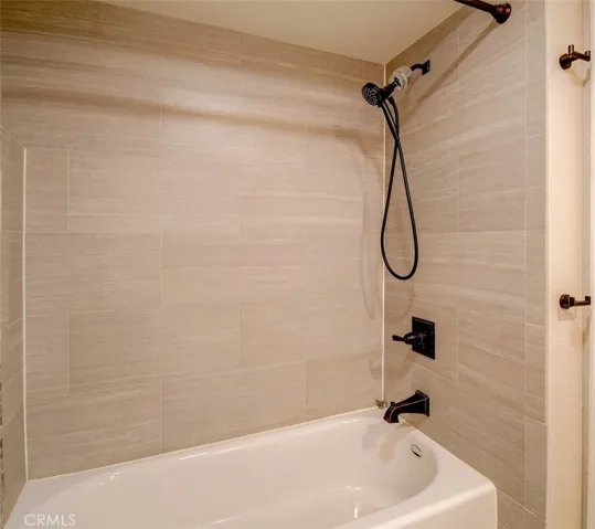Tiled tub in second bath