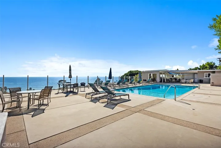 Ocean view pool area