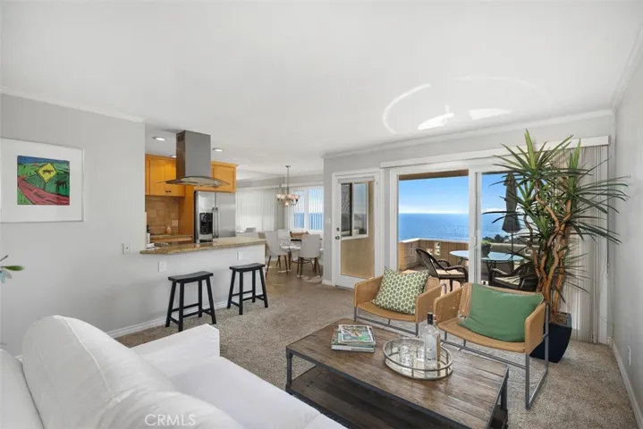 Panoramic, sit-down ocean views from the living room.