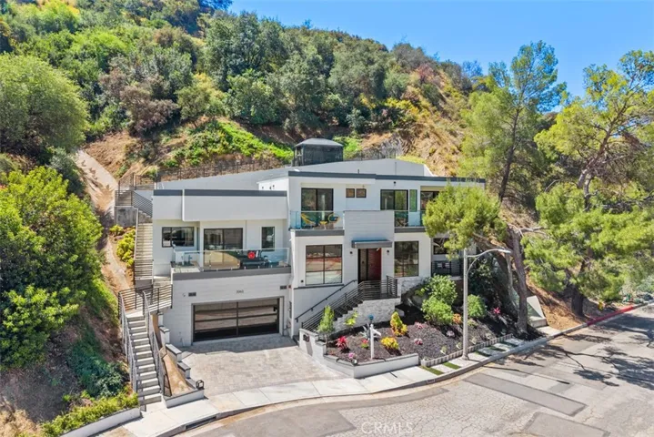 Modern luxury, privacy, tiered design,  perfectly integrates with the canyon landscape.