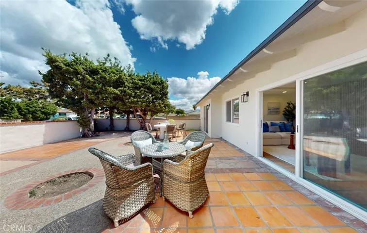 Rear courtyard