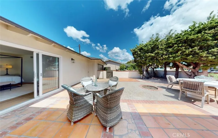 Rear courtyard