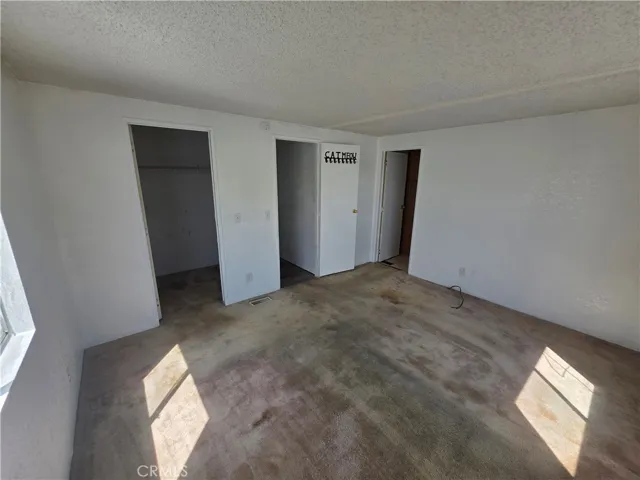 primary suite with walk in closet