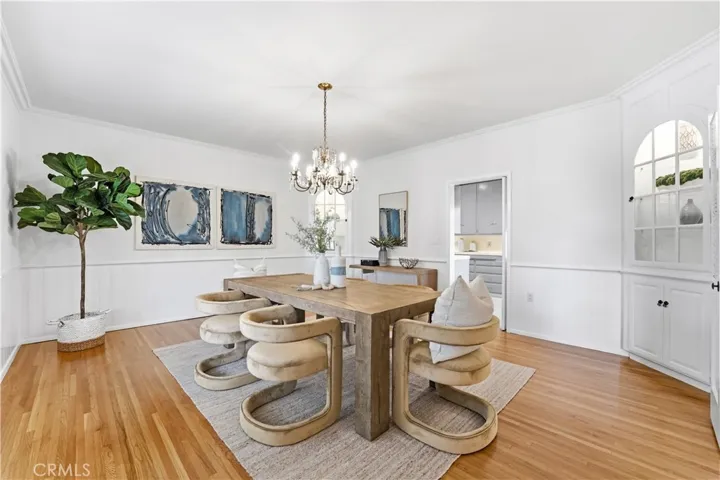 Dining room from entry.