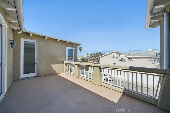 Deck off living room and main br