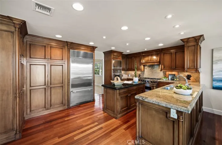Kitchen open to family room
