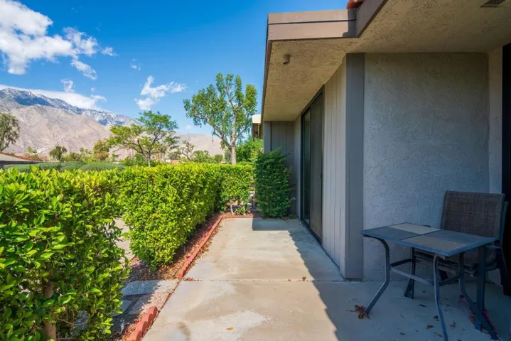 Patio mountain view
