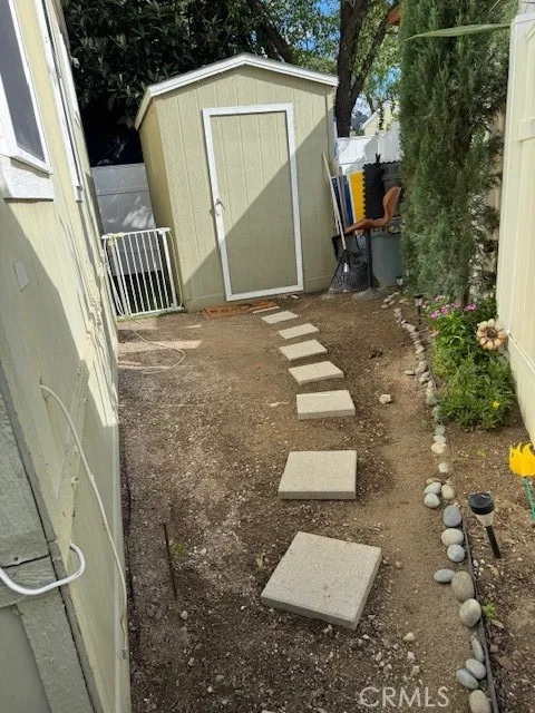 Walkway in back yard