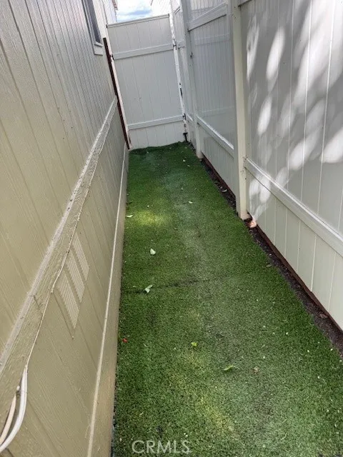 
Dog run on side of home