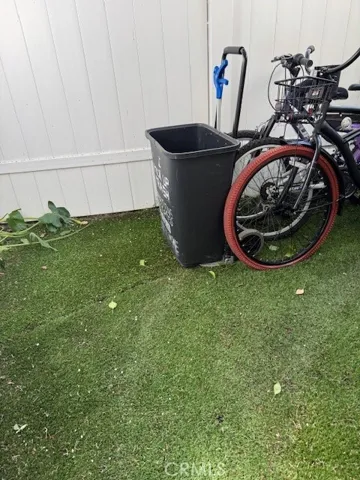 Storage behind shed