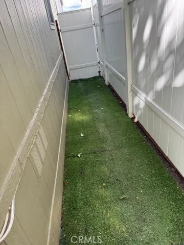 
Dog run on side of home