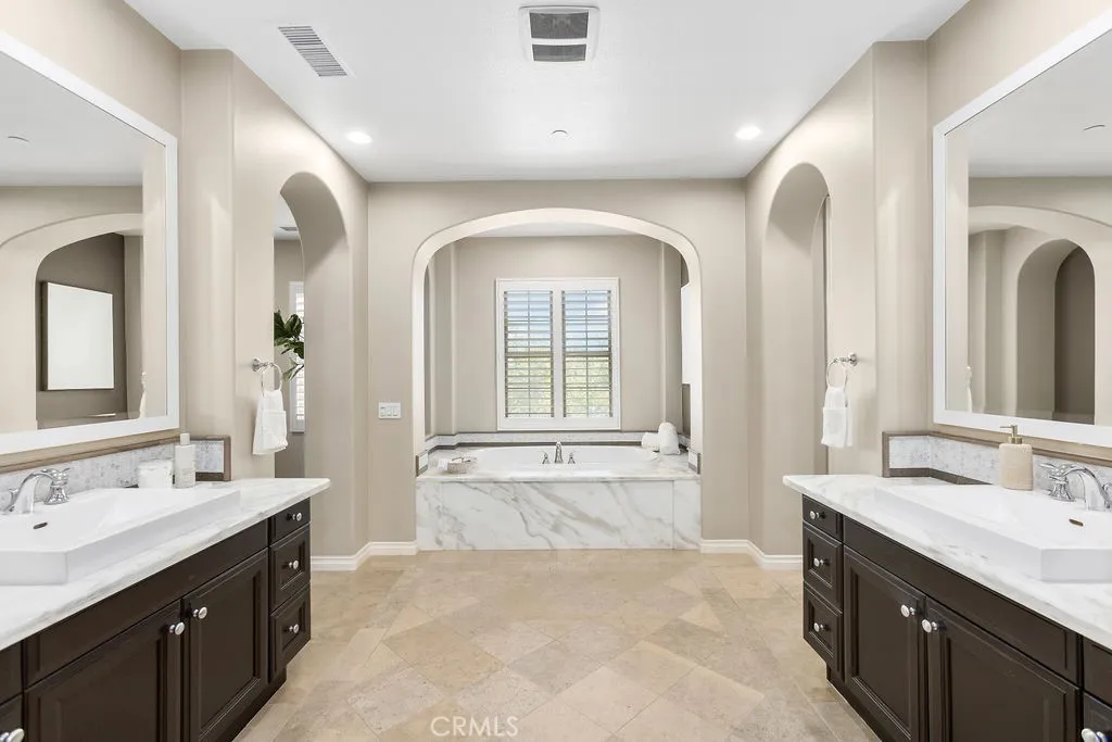 Large Soaking Tub in primary bathroom.