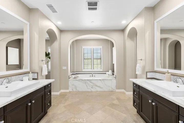 Large Soaking Tub in primary bathroom.