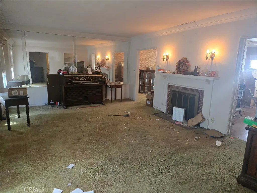 Living room & fireplace