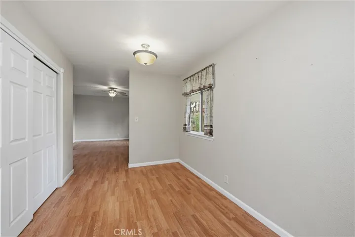 Dining area from kitchen looking toward living area.