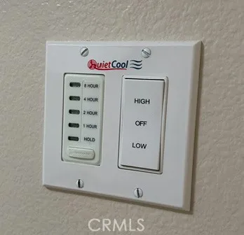 Whole house fan with two speeds