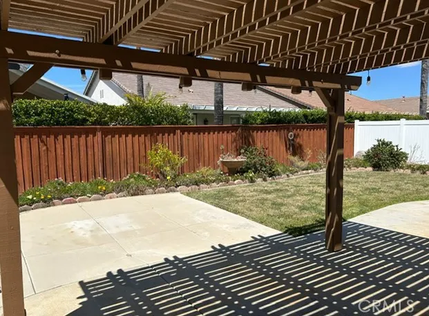Covered Patio in the rear