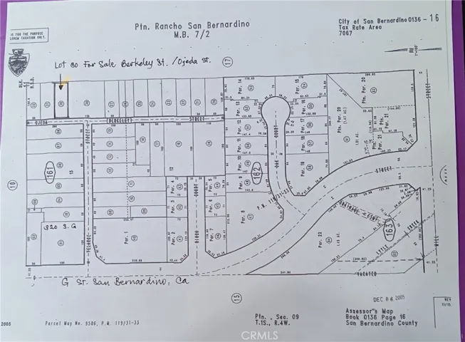 Lot 30 Assessor's Map