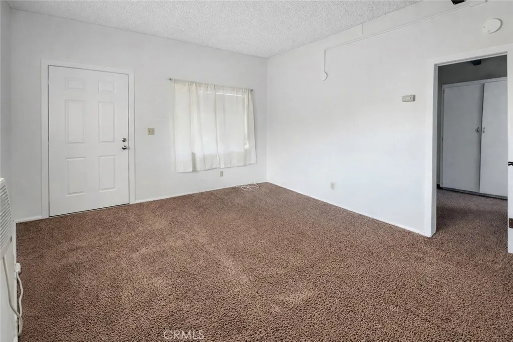 Unit B prior to occupancy living room