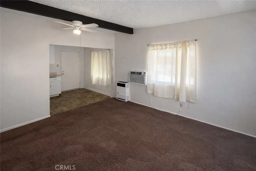 Unit B prior to occupancy living room