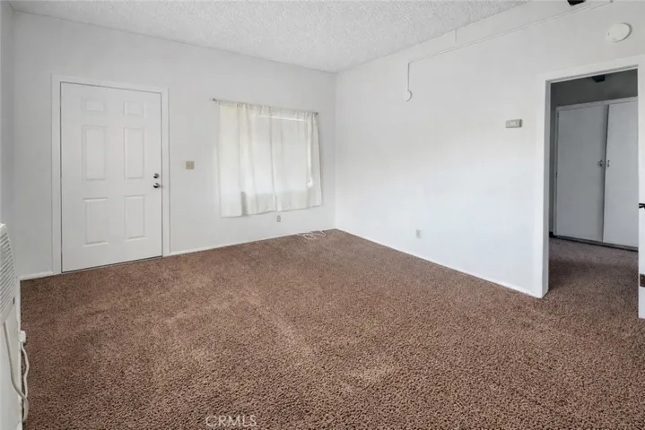Unit B prior to occupancy living room