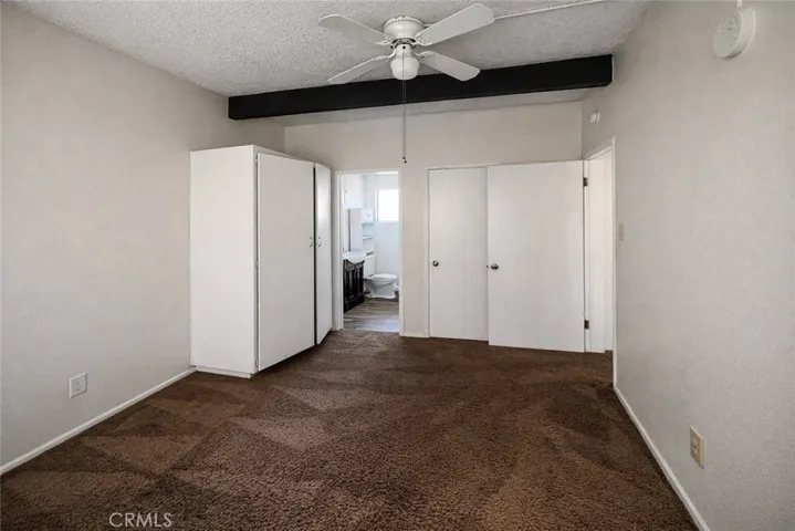 Unit B prior to occupancy bedroom