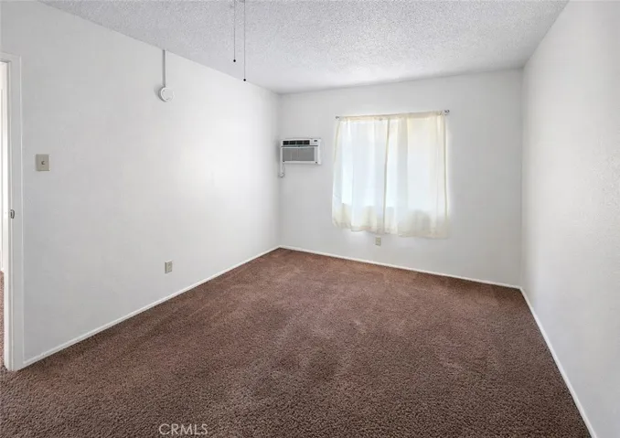 Unit B prior to occupancy bedroom