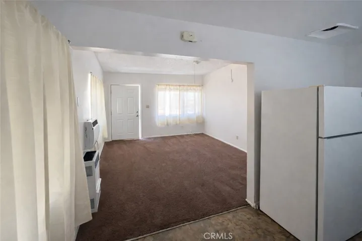 Unit B prior to occupancy living room