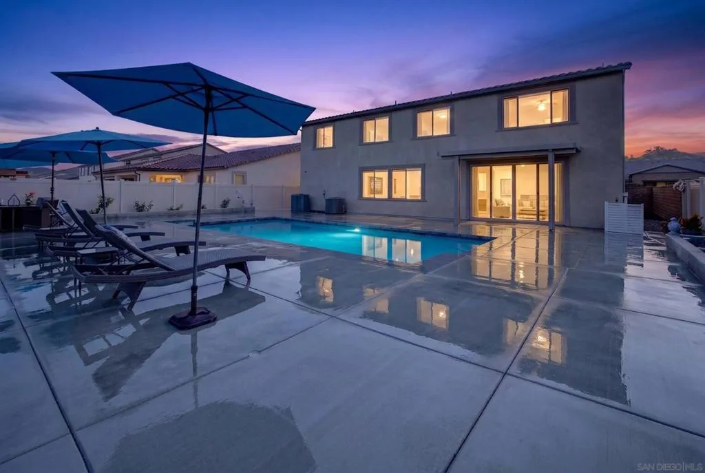 rear hardscape includes drains sprinklers