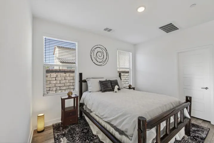 Bedroom with walk in closet