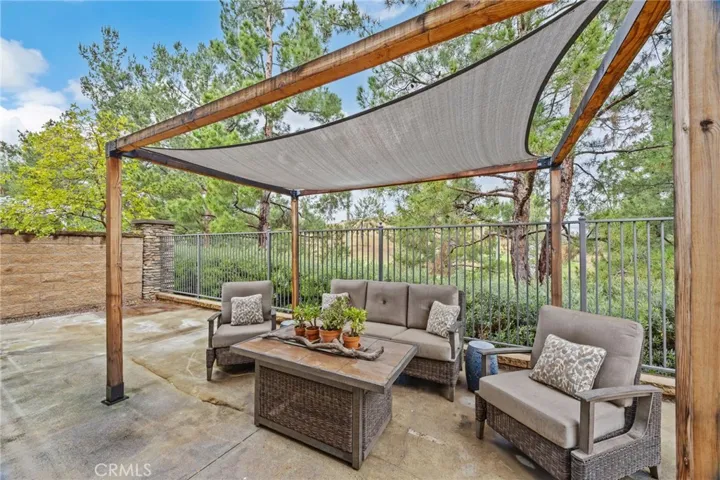 Block walls and wrought iron fences, low maintenance.