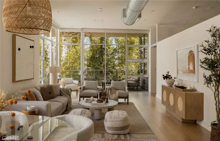 Floor to ceiling windows for sun drenched living