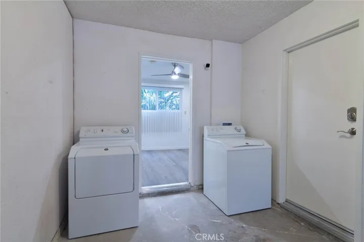 laundry area in garage
