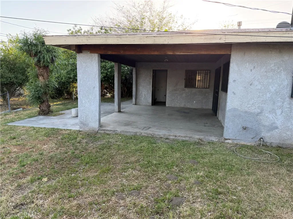Backyard patio