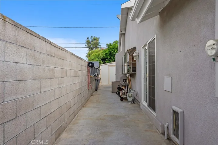 Side yard #1, Shed at the end included.