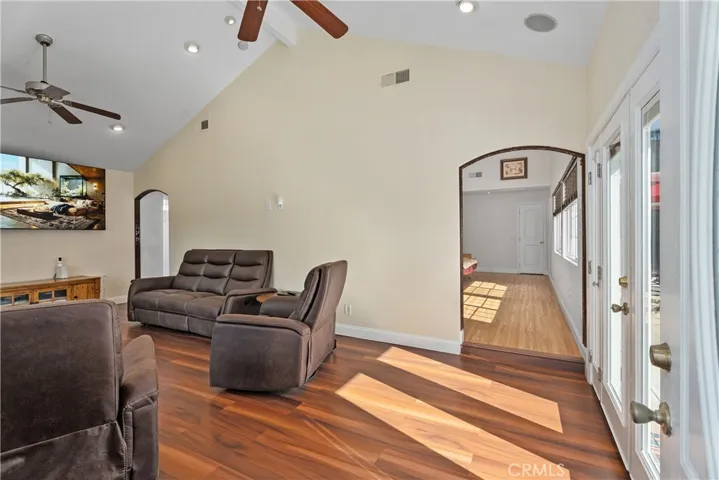 Custom Archway into kitchen area.