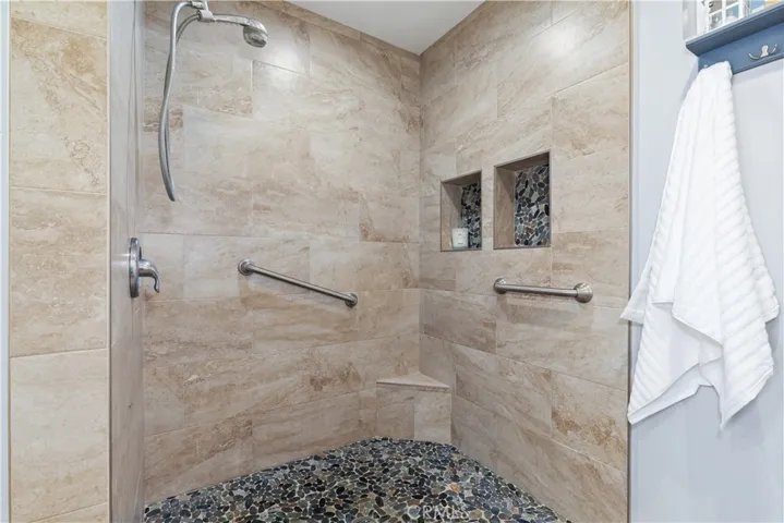 Downstairs remodeled shower