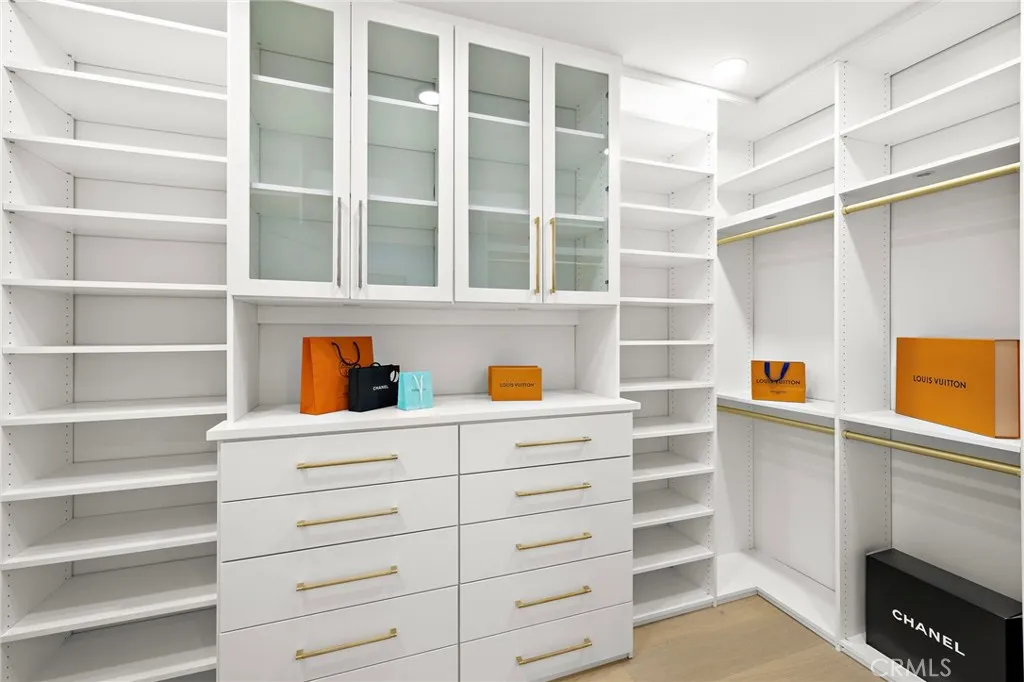 Large walk-in primary closet