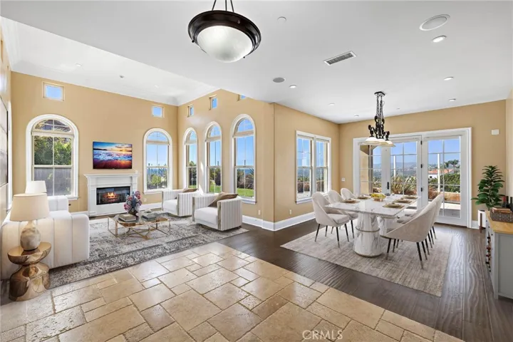 Virtually Staged Living and Dining rooms