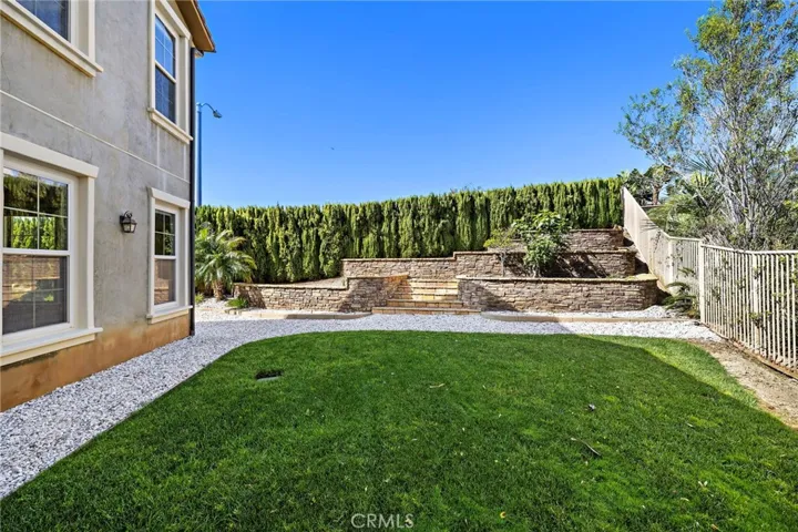Terraced area for a garden.